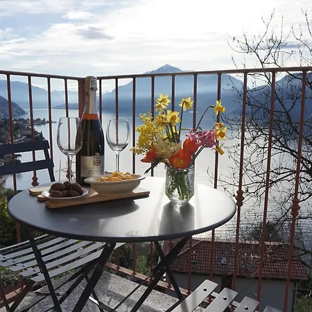 Bellevue Apartment: Sunset On Lake Como Bellano Exterior foto